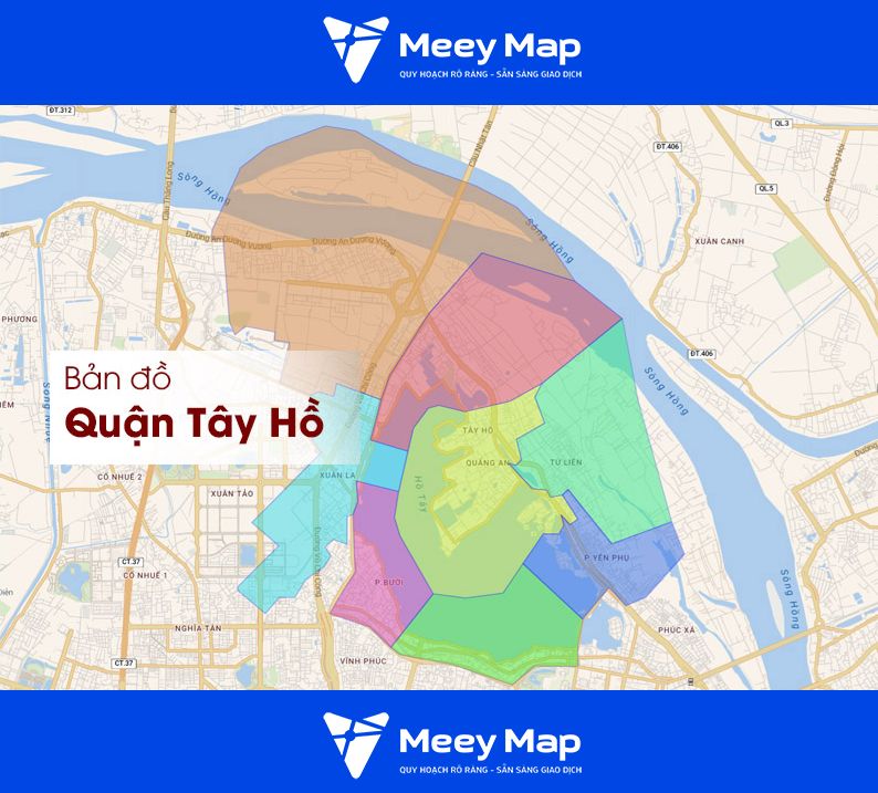 Bản đồ quy hoạch quận Tây Hồ mới nhất & Cách tra cứu 5 Bản đồ Quận Tây Hồ