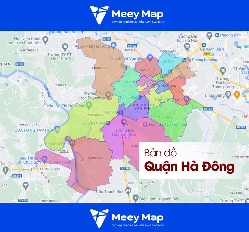 Bản đồ quy hoạch quận Hà Đông| Bản đồ hành chính quận Hà Đông 11 Bản đồ quận Hà Đông
