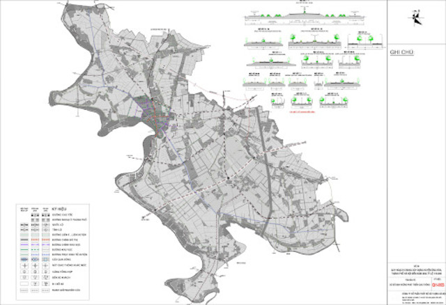 Bản đồ quy hoạch giao thông của huyện Ứng Hòa