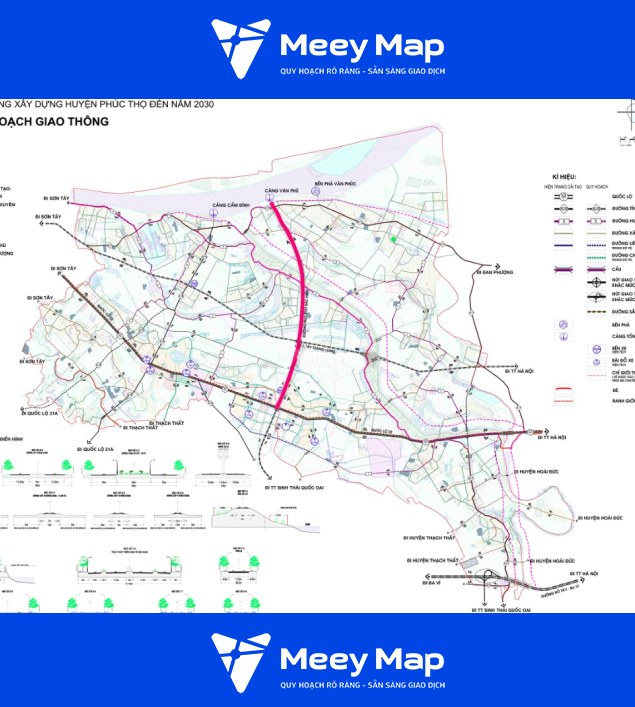 Chi tiết Bản đồ Quy hoạch Huyện Phúc Thọ Hà Nội Đến Năm 2030 11 Mot trong so nhung duong se mo o huyen Phuc Tho trong tuong lai duong ke hong