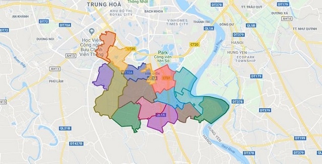 Tra cứu thông tin quy hoạch huyện Thanh Trì