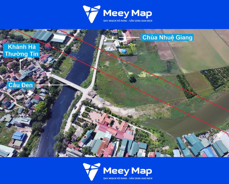 Vành đai 4 qua địa bàn huyện Thanh Oai kết thúc khi hết địa bàn xã Mỹ Hưng, tiếp giáp với sông Nhuệ và xã Khánh Hà, Thường Tín. Tại đoạn tiếp giáp này, Vành đai 4 đi qua khu vực sông Nhuệ, gần cầu Đen
