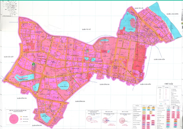 Bản đồ quy hoạch giao thông quận Ba Đình
