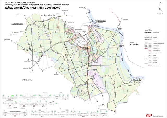 Bản đồ quy hoạch huyện Phú Xuyên Hà Nội đến năm 2030