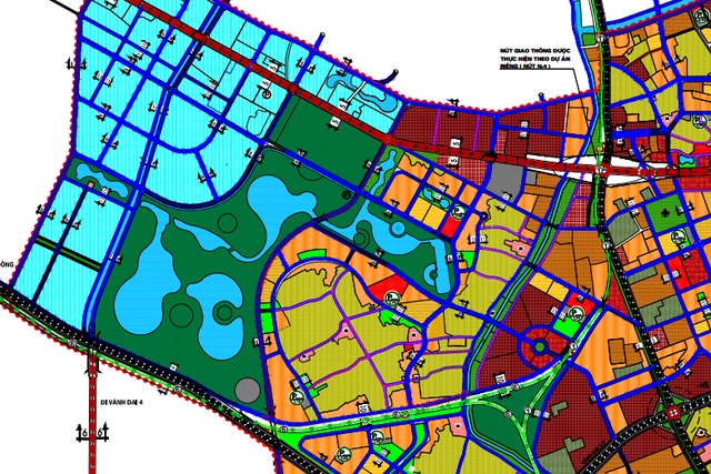 Bản đồ quy hoạch giao thông huyện Thanh Trì