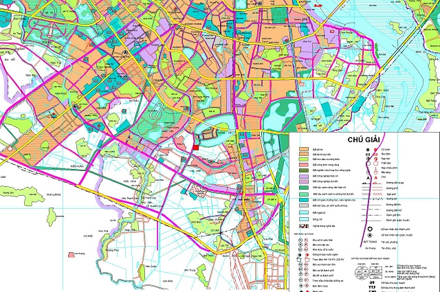 Bản đồ quy hoạch huyện Thanh Trì