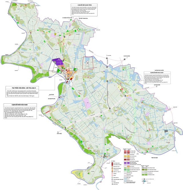 Bản đồ quy hoạch huyện Ứng Hòa
