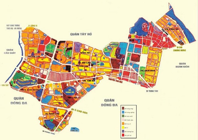 Bộ sưu tập bản đồ quy hoạch quận Ba Đình Hà Nội hiện đại và chi tiết