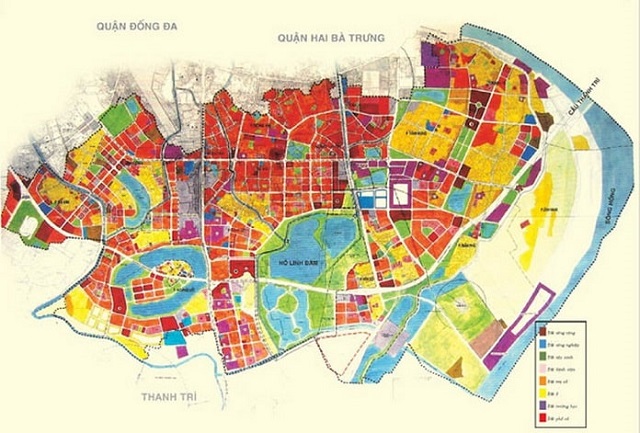 Bản đồ quy hoạch chi tiết 1/500 quận Hoàng Mai