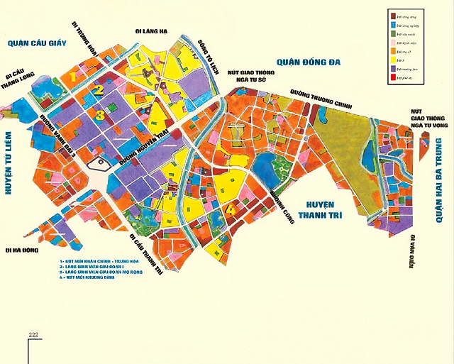 Bản đồ quy hoạch quận Thanh Xuân