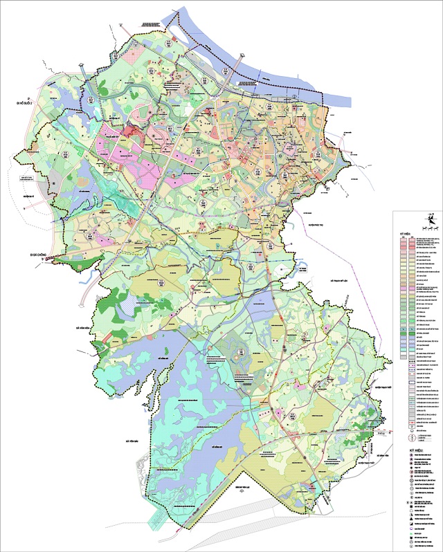 Bản đồ quy hoạch quận thị xã Sơn Tây