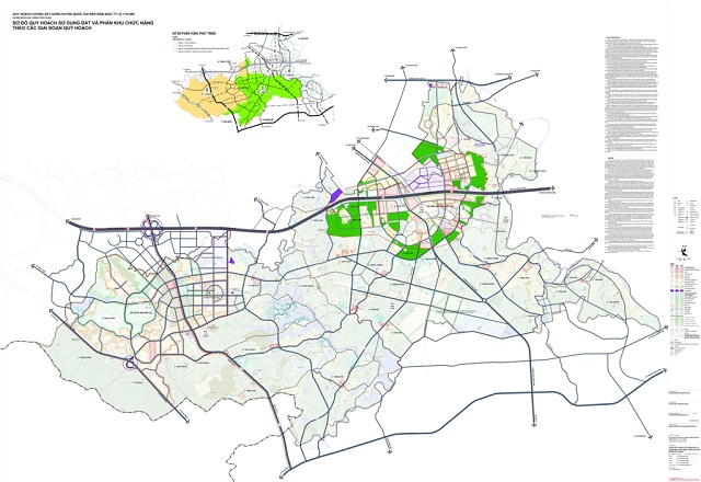 Bản đồ quy hoạch toàn diện tại huyện Quốc Oai