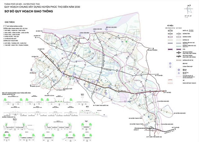 Quy hoạch giao thông huyện Phúc Thọ đến năm 2030