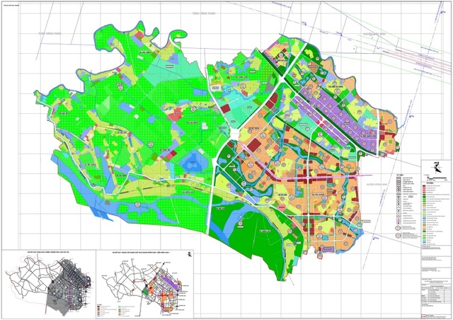 Bản đồ quy hoạch Mê Linh chi tiết với định hướng phát triển cho giai đoạn năm 2030-2050
