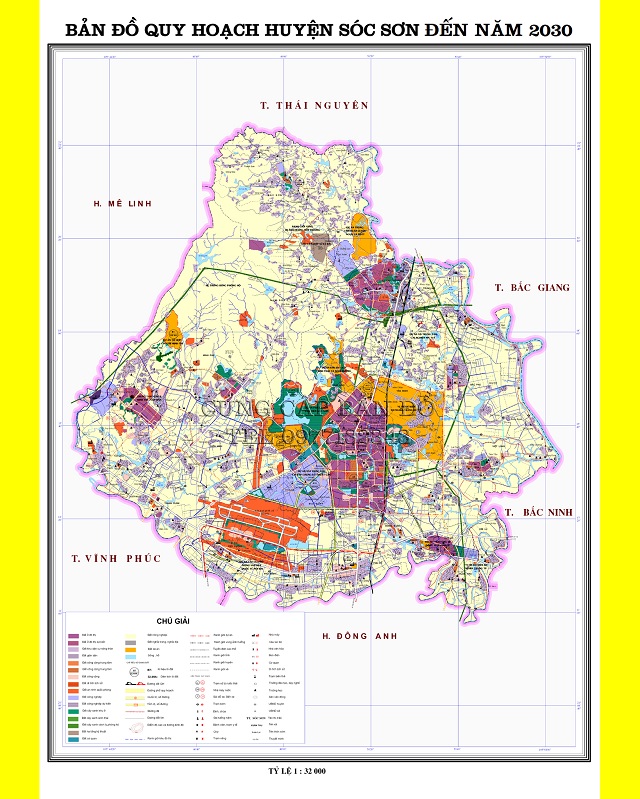 Bản đồ quy hoạch huyện Sóc Sơn