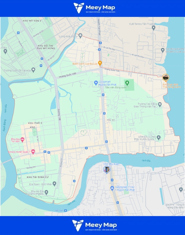 Bản đồ Phường Phú Mỹ, Quận 7, TP Hồ Chí Minh