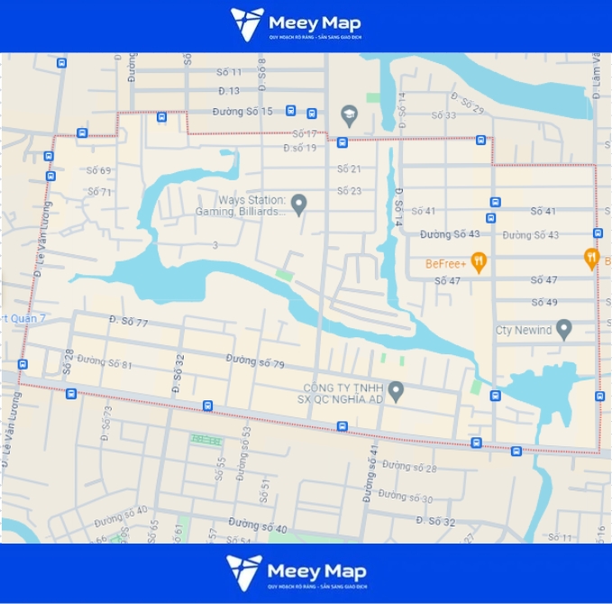 Bản đồ Phường Tân Quy, Quận 7, TP Hồ Chí Minh