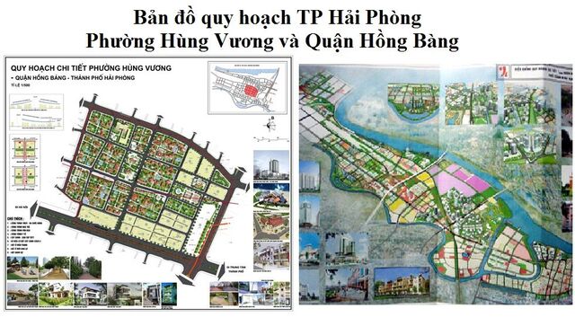 Bản đồ quy hoạch của phường Hùng Vương thuộc quận Hồng Bàng Hải Phòng