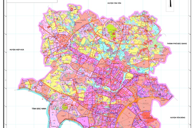 Bản đồ quy hoạch giao thông huyện Việt Yên