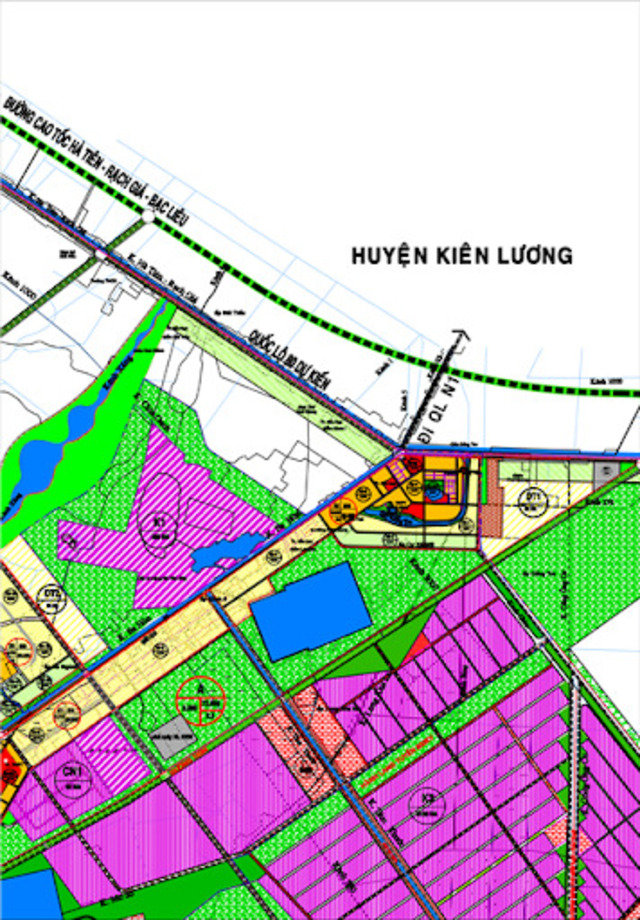 Bản đồ quy hoạch huyện Kiên Lương tỉnh Kiên Giang