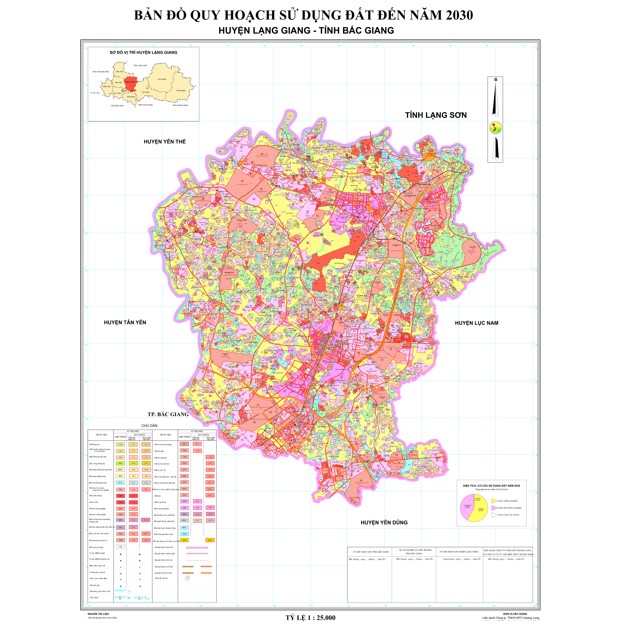 Bản đồ quy hoạch huyện Lạng Giang