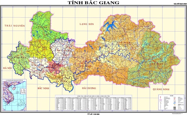 Bản đồ quy hoạch huyện Lục Ngạn của tỉnh Bắc Giang
