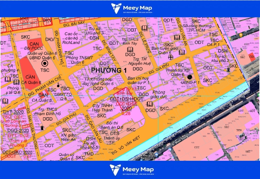 Bản đồ quy hoạch Quận 6, Hồ Chí Minh| Những thông tin mà bạn cần nắm lòng 21 Bản đồ quy hoạch phường 1 quận 6