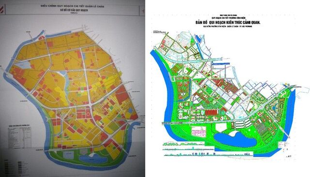 Bản đồ quy hoạch tại quận Lê Chân Hải Phòng
