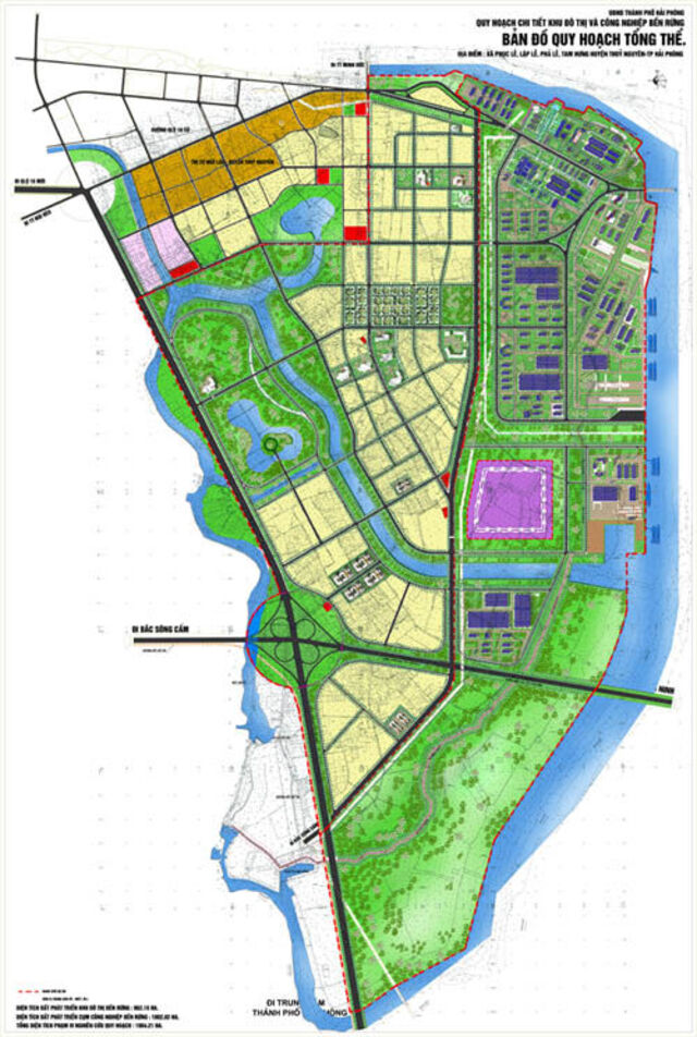 Bản đồ quy hoạch tổng thể của huyện Thủy Nguyên Hải Phòng