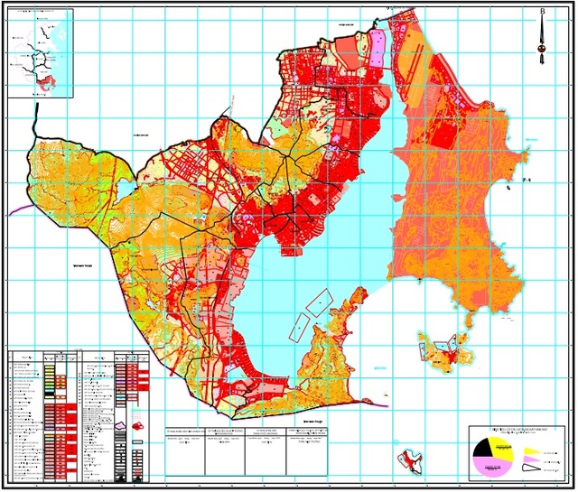 Bản đồ quy hoạch và sử dụng đất của thành phố Cam Ranh đến năm 2030