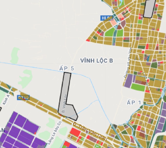 Bản đồ quy hoạch xã Vĩnh Lộc B