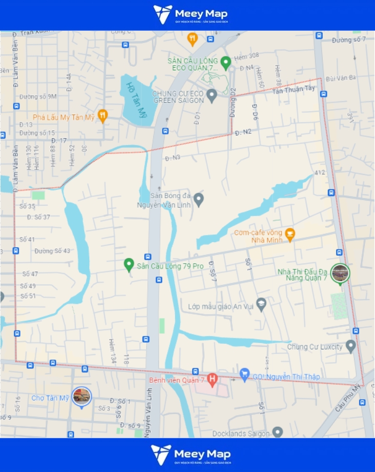 Bản đồ Phường Bình Thuận, Quận 7, TP Hồ Chí Minh