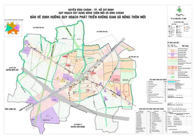 Quy hoạch giao thông quận Bình Chánh định hướng quỹ đất phát triển không gian xã nông thôn mới huyện Bình Chánh