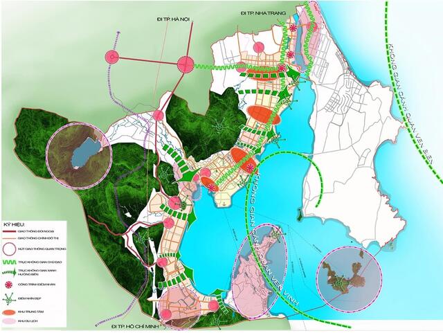 Sơ đồ khung thiết kế đô thị của thành phố Cam Ranh