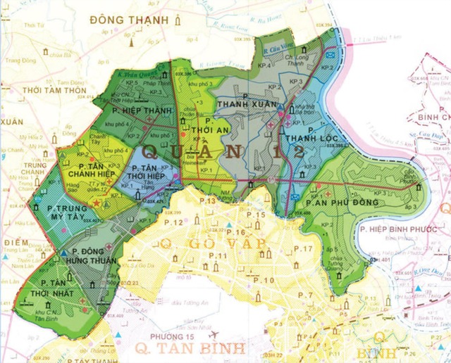 Vị trí địa lý và bản đồ hành chính của quận 11 với giáp ranh nhiều quận nội thành trong thành phố Hồ Chí Minh
