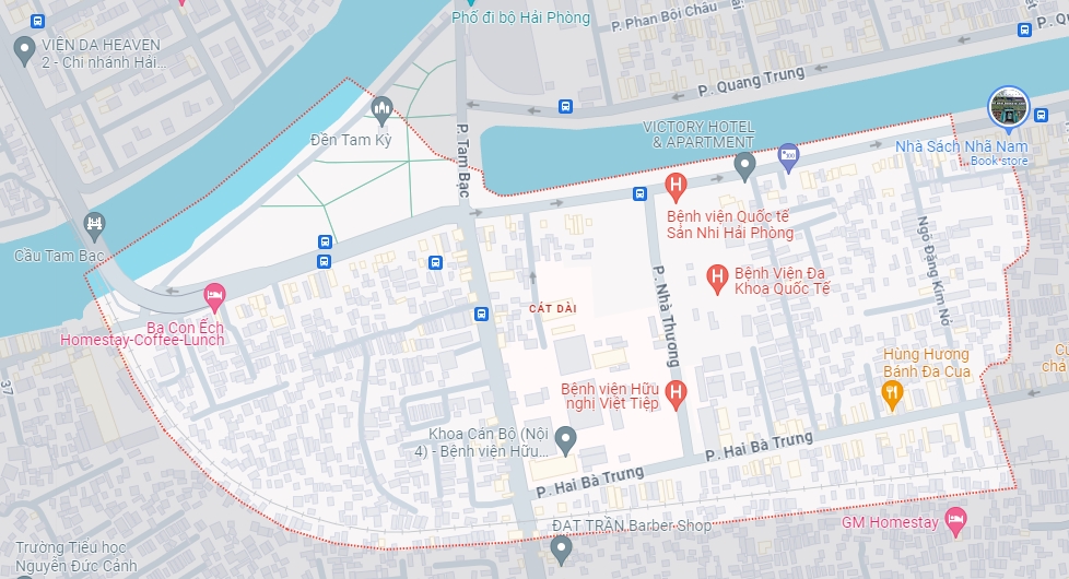 Bản đồ Phường Cát Dài, Lê Chân