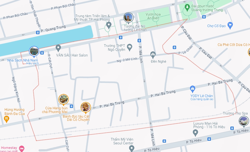 Bản đồ phường An Biên, Lê Chân
