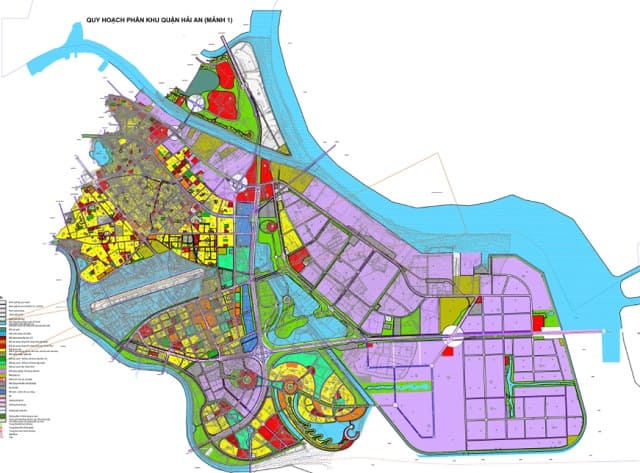 Bản đồ quy hoạch chung trên toàn địa bàn quận Hải An Hải Phòng