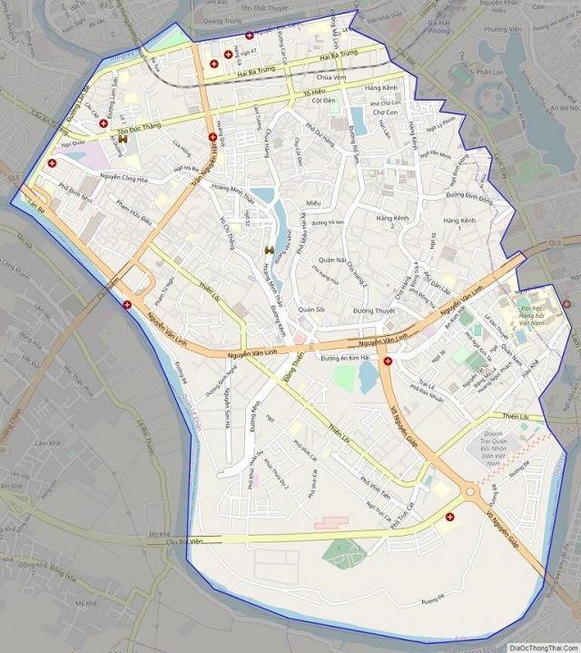 Bản đồ quy hoạch giao thông tại huyện Lê Chân Hải Phòng