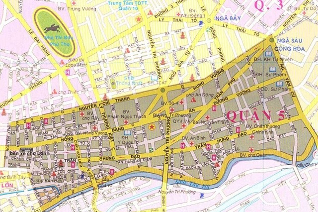 Bản đồ quy hoạch giao thông Quận 5