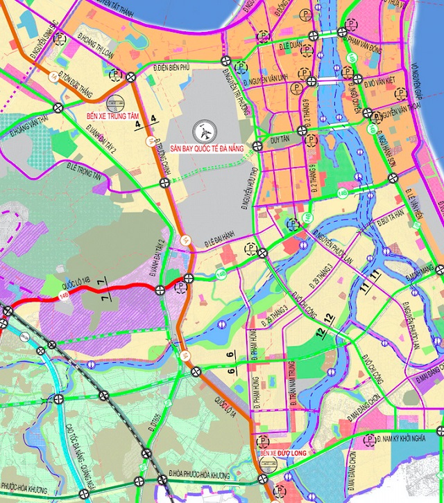 Bản đồ quy hoạch giao thông quận Cẩm Lệ