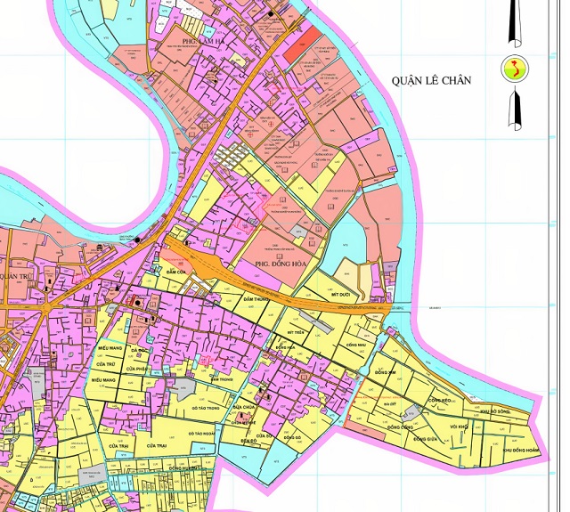 Bản đồ quy hoạch giao thông quận Kiến An