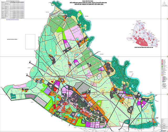 Bản đồ quy hoạch huyện Củ Chi