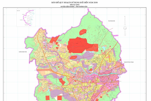 Bản đồ quy hoạch huyện Diên Khánh