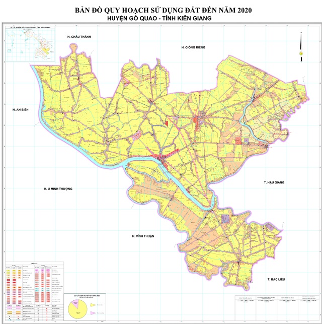 Bản đồ quy hoạch huyện Gò Quao