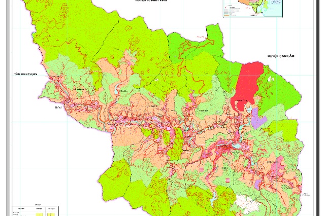 Bản đồ quy hoạch huyện Khánh Sơn