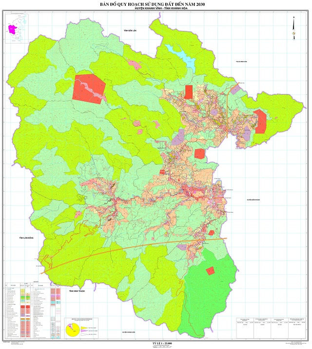 Bản đồ quy hoạch huyện Khánh Vĩnh
