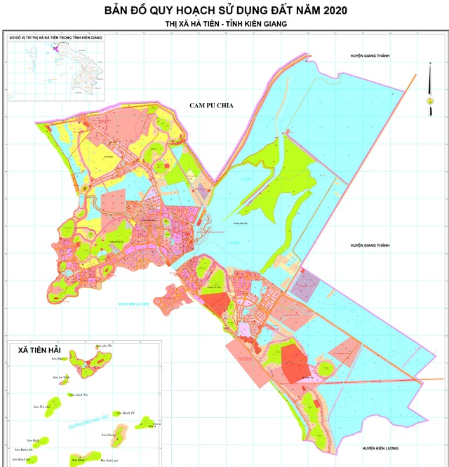 Bản đồ quy hoạch thành phố Hà Tiên