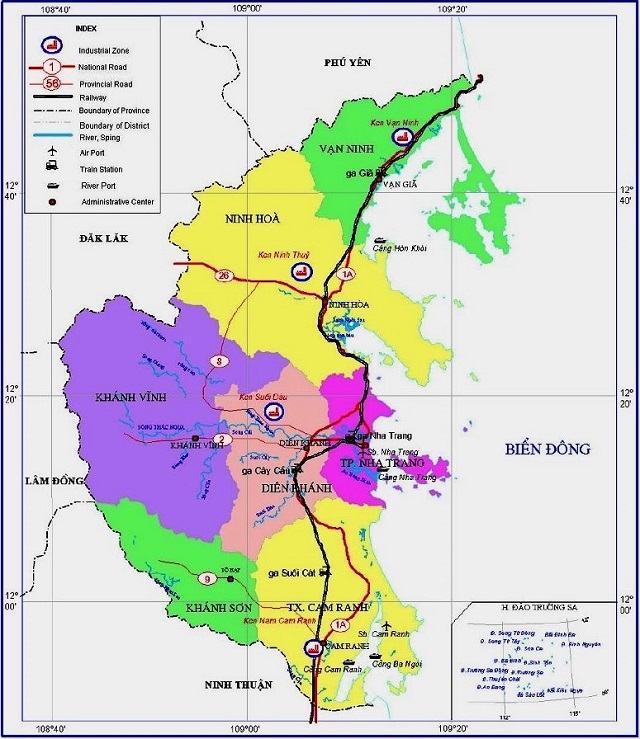 Bản đồ quy hoạch huyện Khánh Hòa