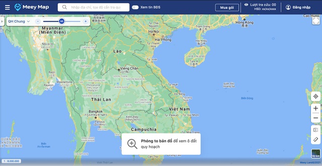 Meey Map ứng dụng tra cứu thông tin quy hoạch trực tuyến mới